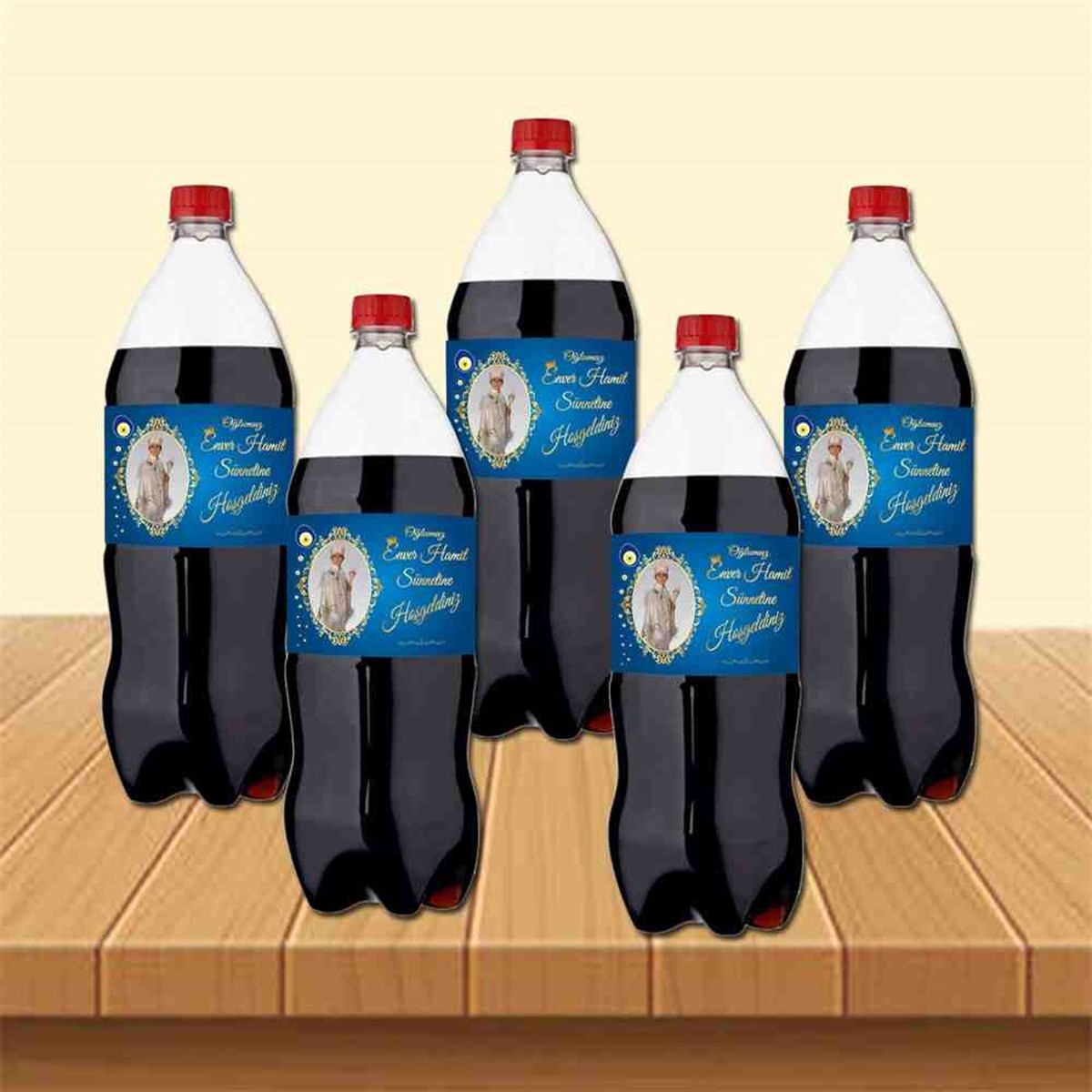 Sünnet Kutlaması Parti Süsü Nazar Boncuklu Cola Şisesi Bandı 
