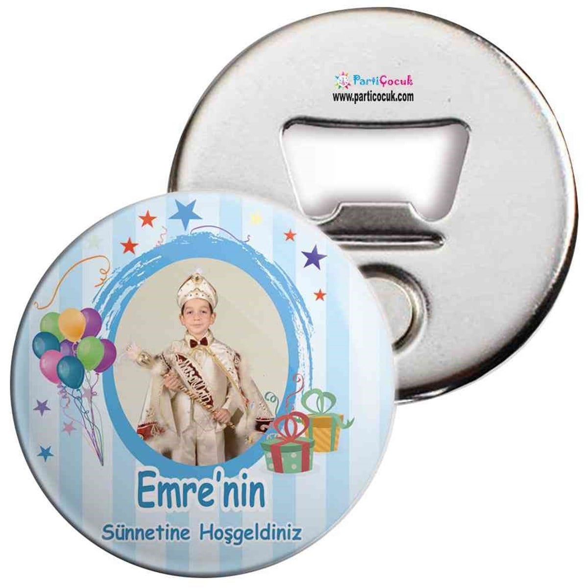 Sünnet Masası Balonlu Hediye Paketli Açacaklı Magnet  