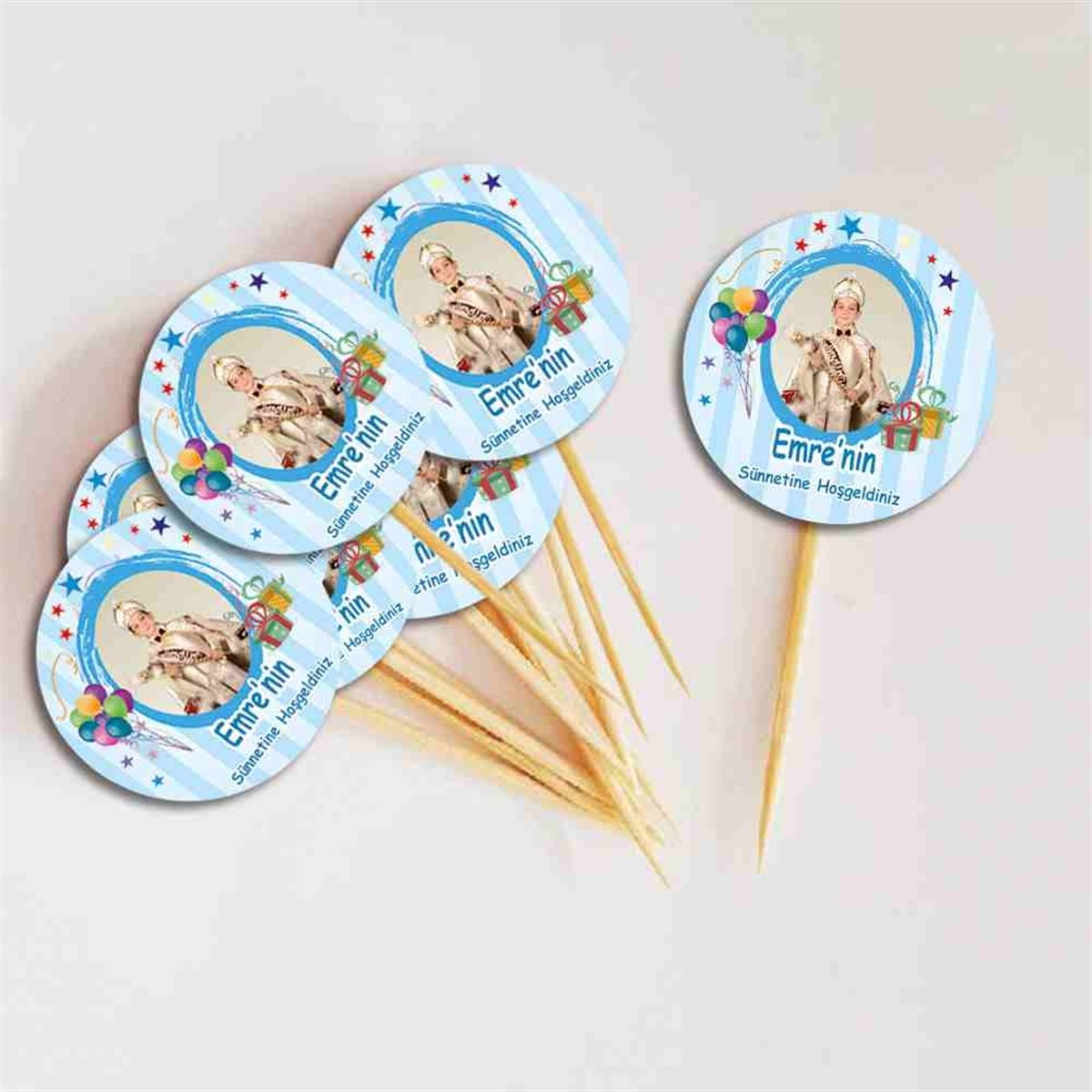 Sünnet Masası Balonlu Hediye Paketli Cupcake Kurdanı 