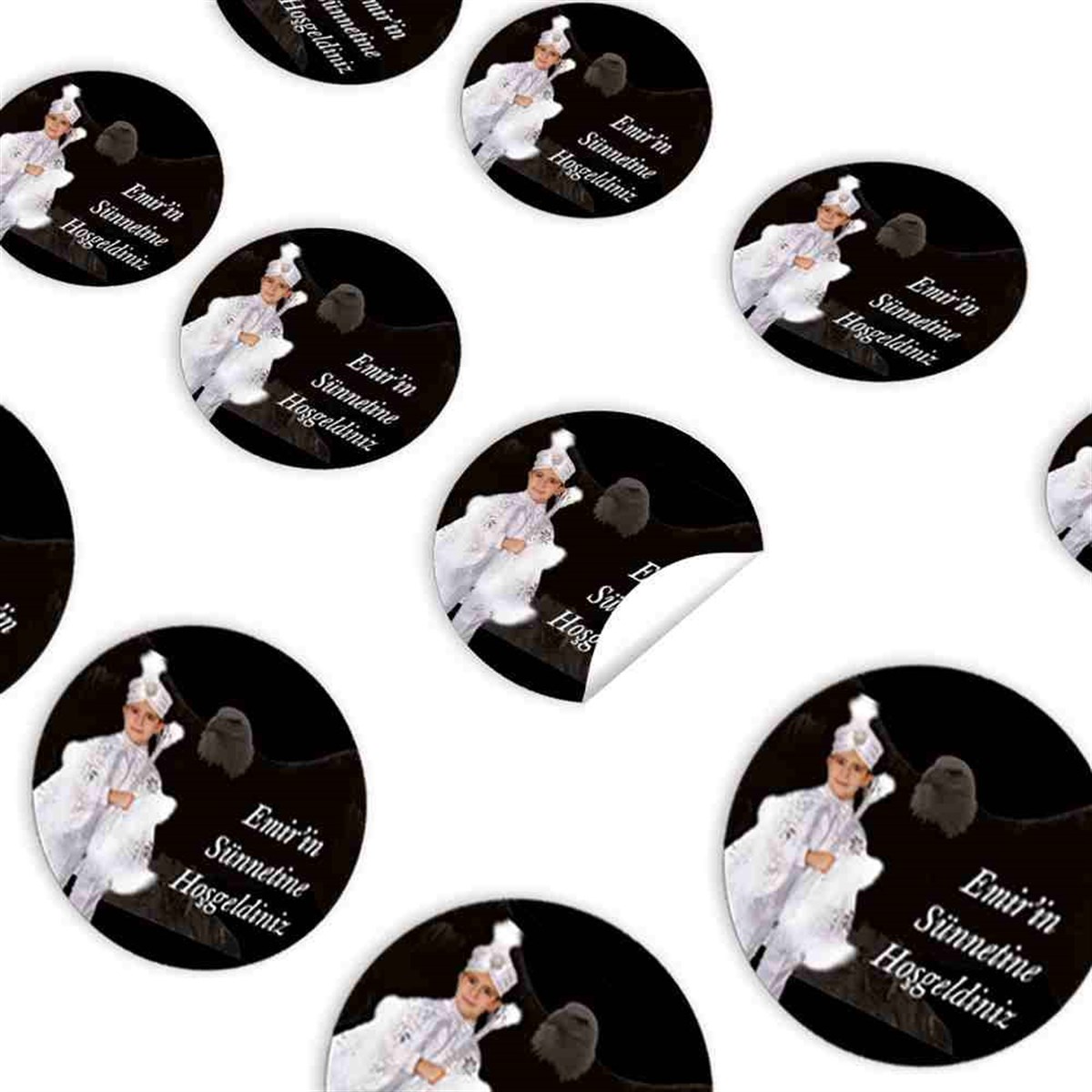 Sünnet Masası Beşiktaş Taraftar Kartallı Sticker 30 Adet  