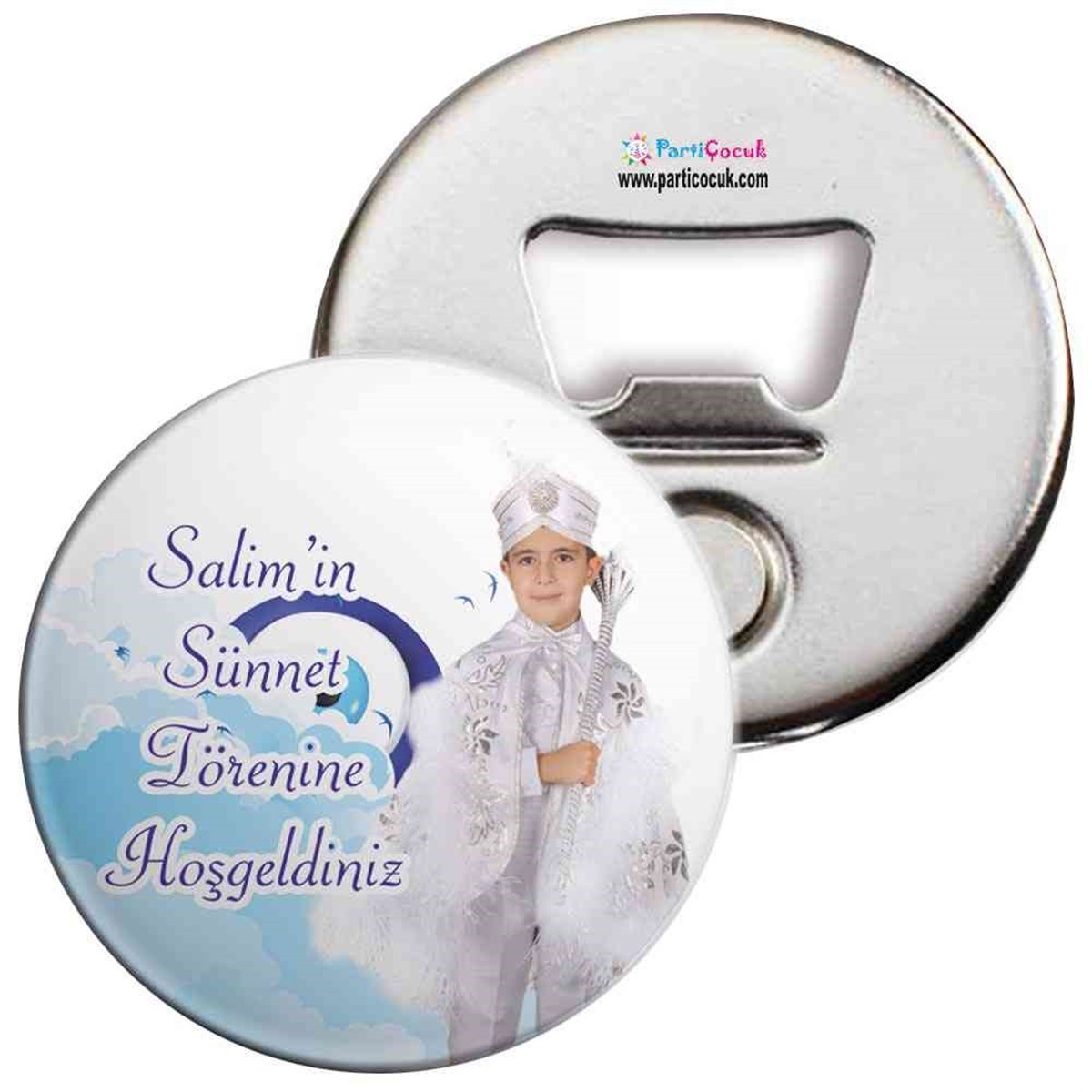 Sünnet Masası Gökyüzü Nazar Boncuklu Açacaklı Magnet  