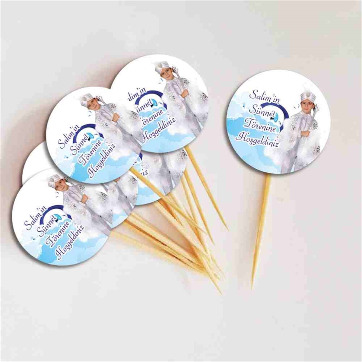 Sünnet Masası Gökyüzü Nazar Boncuklu Cupcake Kurdanı 