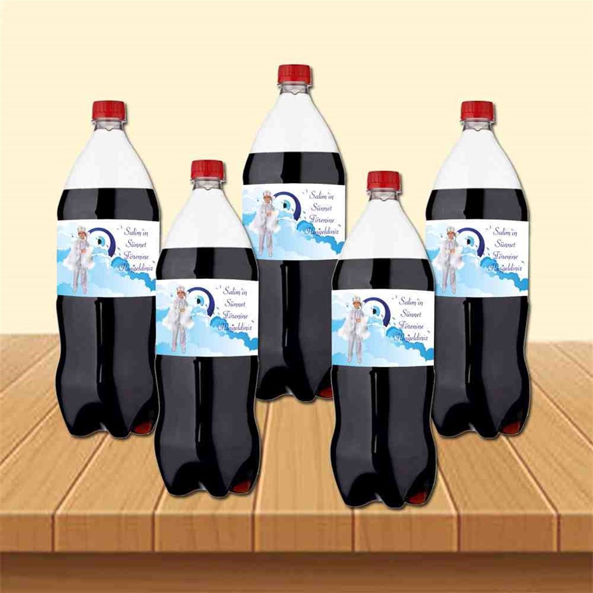 Sünnet Masası Gökyüzü Nazar Boncuklu Cola Şisesi Bandı 