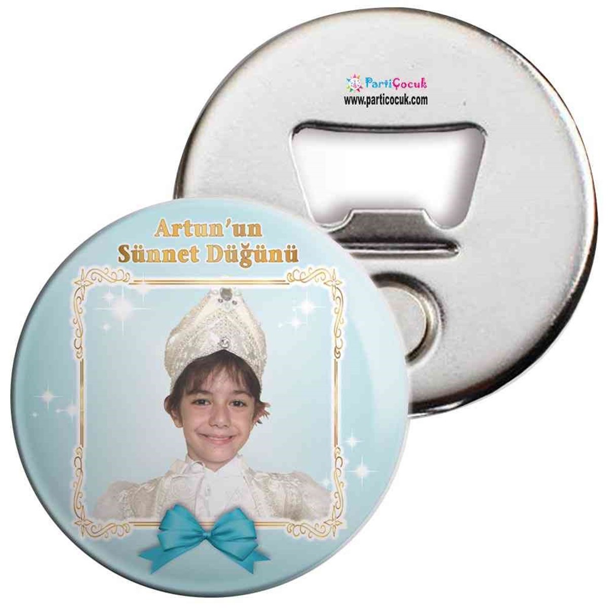 Sünnet Masası Mint Yeşili Gold Çerçeveli Açacaklı Magnet  