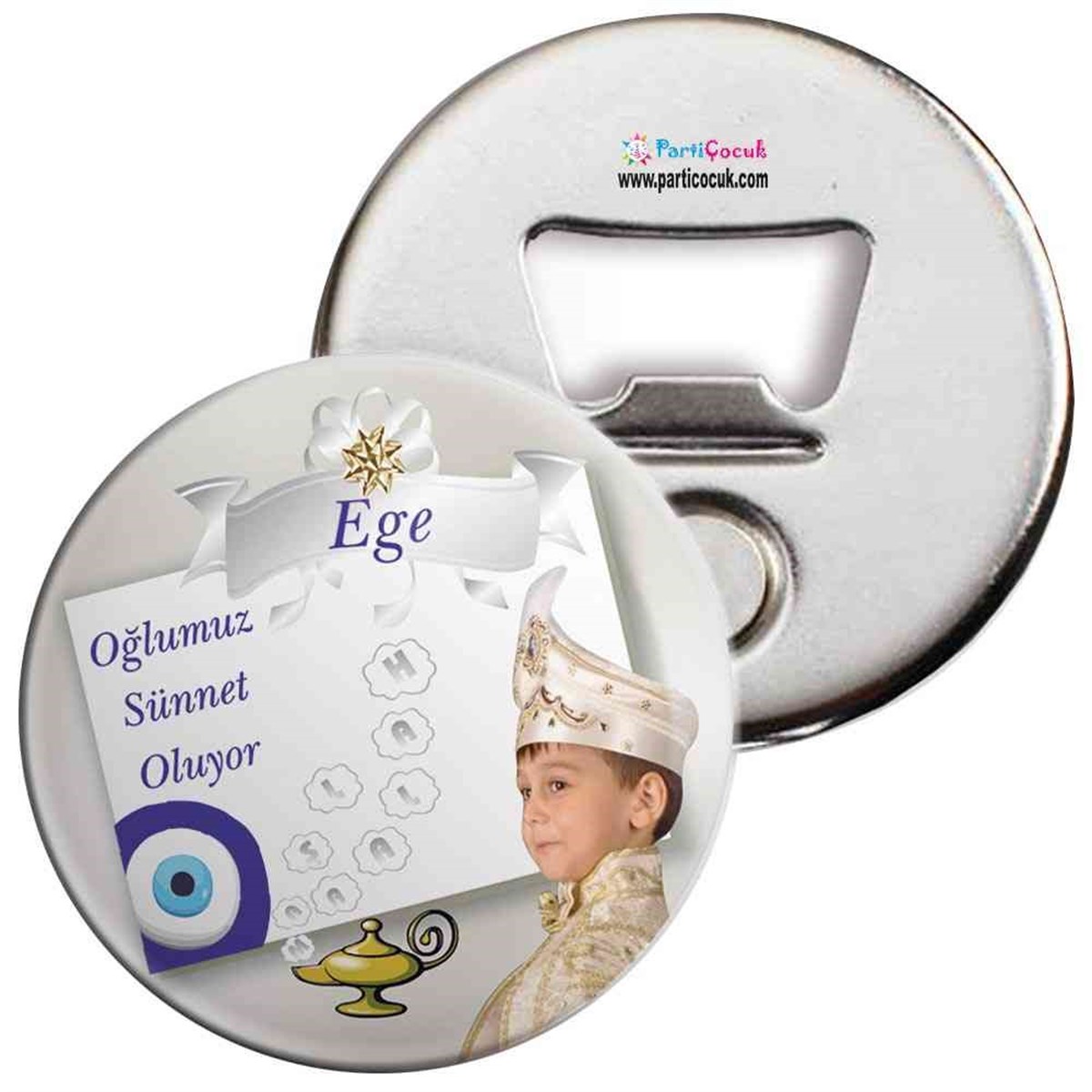 Sünnet Masası Süsü Lambalı Maşallah Açacaklı Magnet  