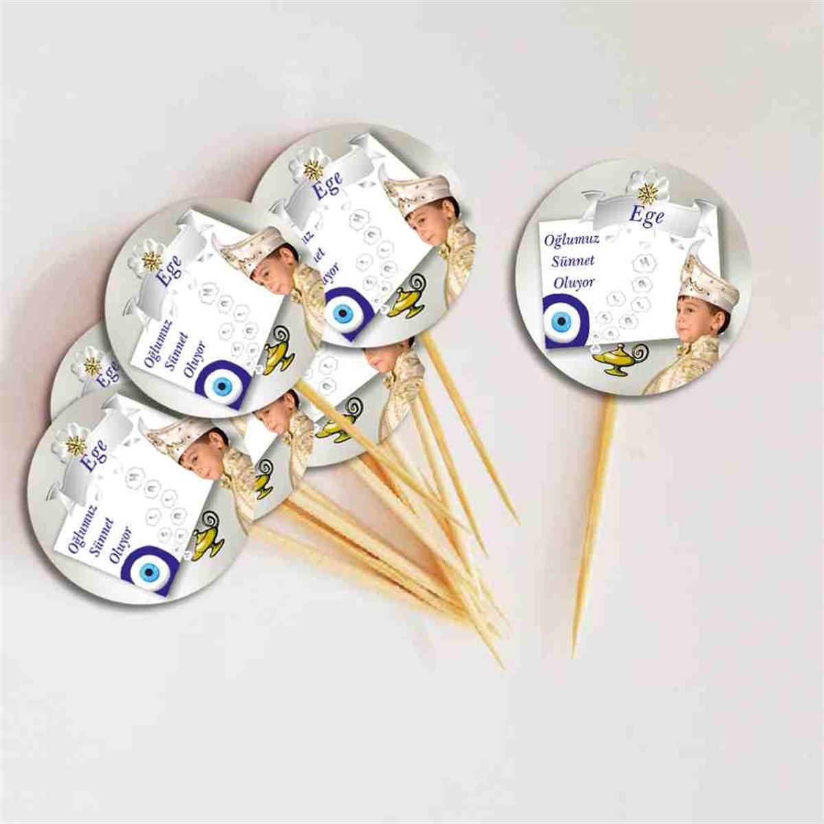 Sünnet Masası Süsü Lambalı Maşallah Cupcake Kurdanı 