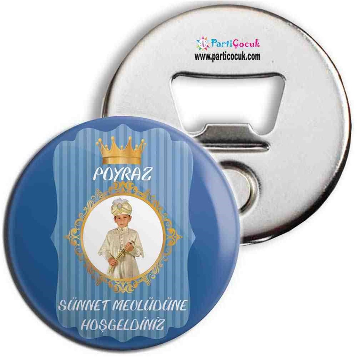 Sünnet Mevlüdü Mavi Sünnet Açacaklı Buzdolabı Magneti  