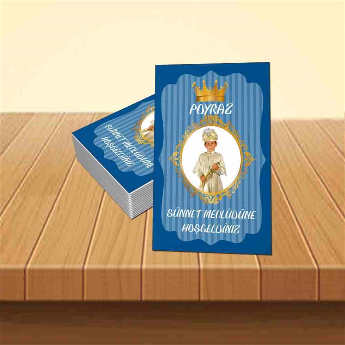 Sünnet Mevlüdü Mavi Sünnet Konsepti Buzdolabı Magneti 