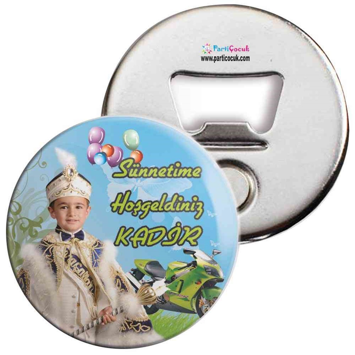 Sünnet Motorcu Parti Malzemeleri Açacaklı Magnet  