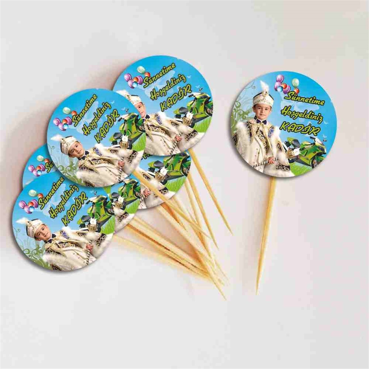 Sünnet Motorcu Parti Malzemeleri Cupcake Kurdanı 