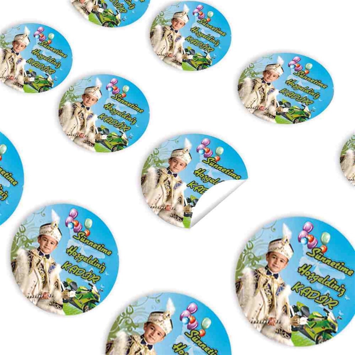 Sünnet Motorcu Parti Malzemeleri Sticker 30 Adet 