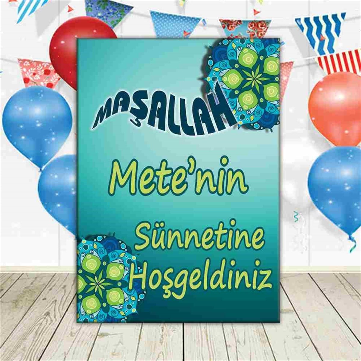 Sünnet Otantik Model Parti Malzemeleri Ayaklı Pano 