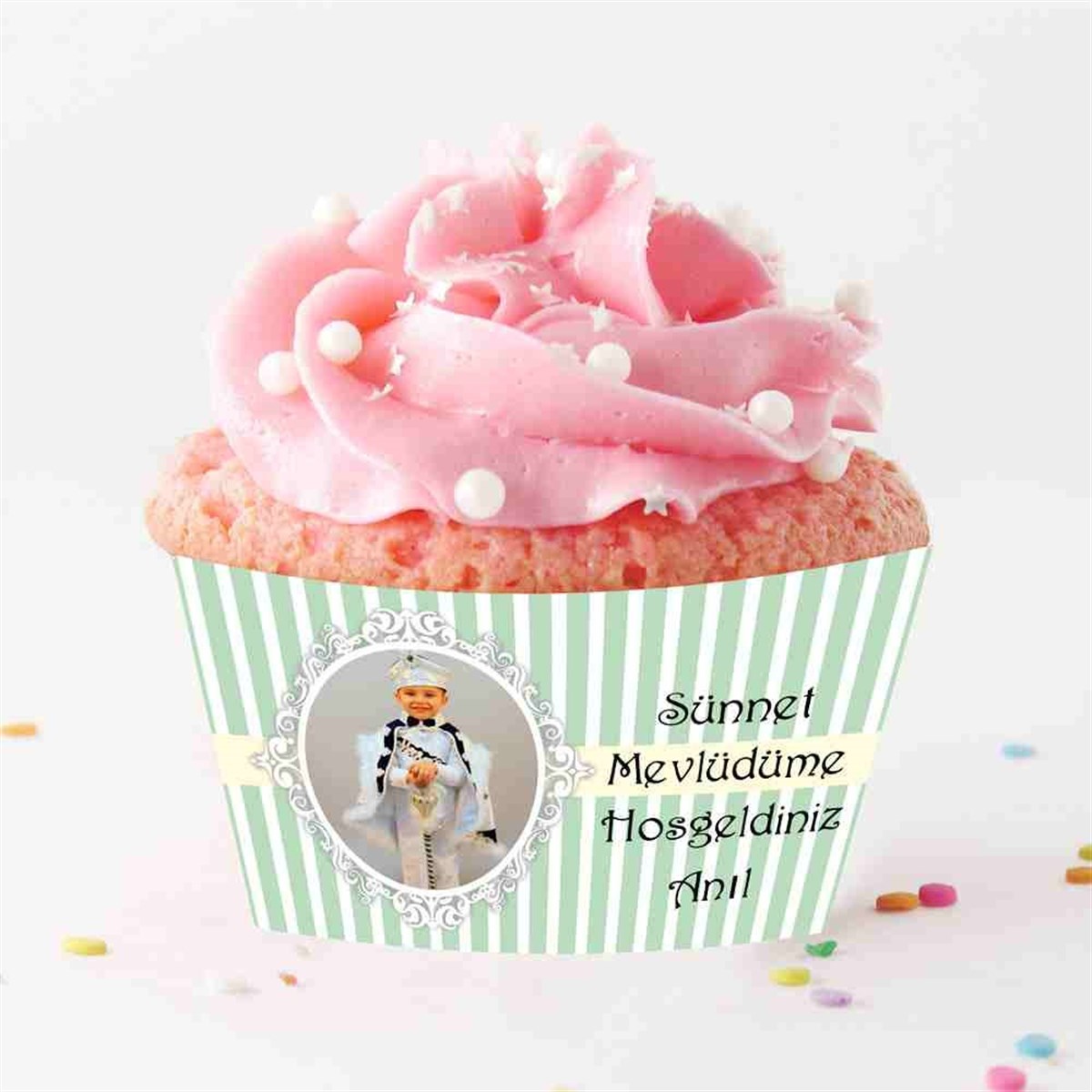 Sünnet Parti Seti Mint Yeşili Konsept Cupcake Sargısı 