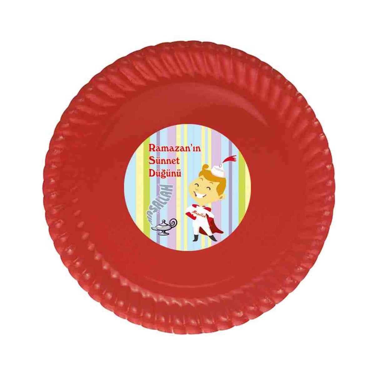 Sünnet Prensi Parti Seti Etiketli Tabak 