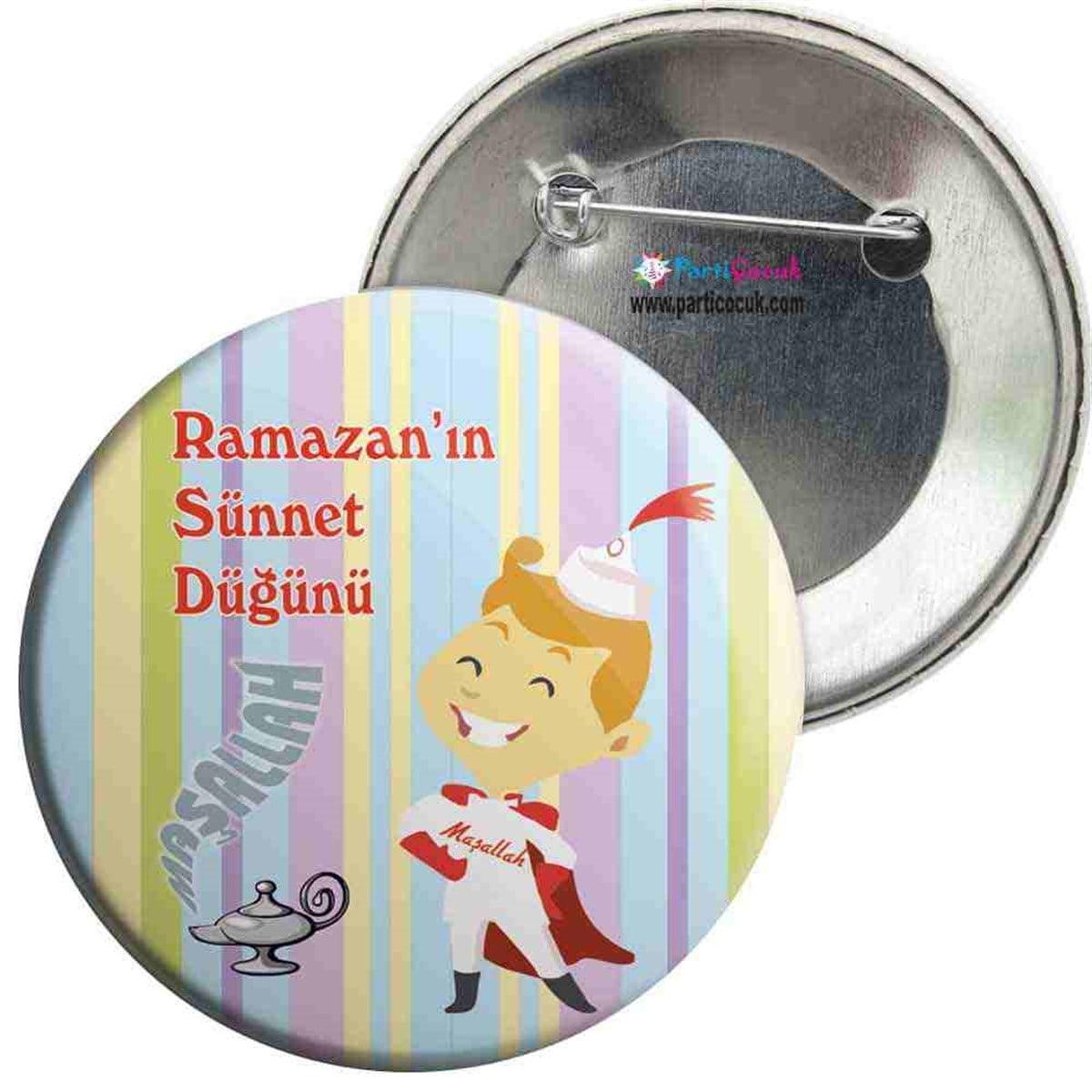 Sünnet Prensi Parti Seti İğneli Rozet  