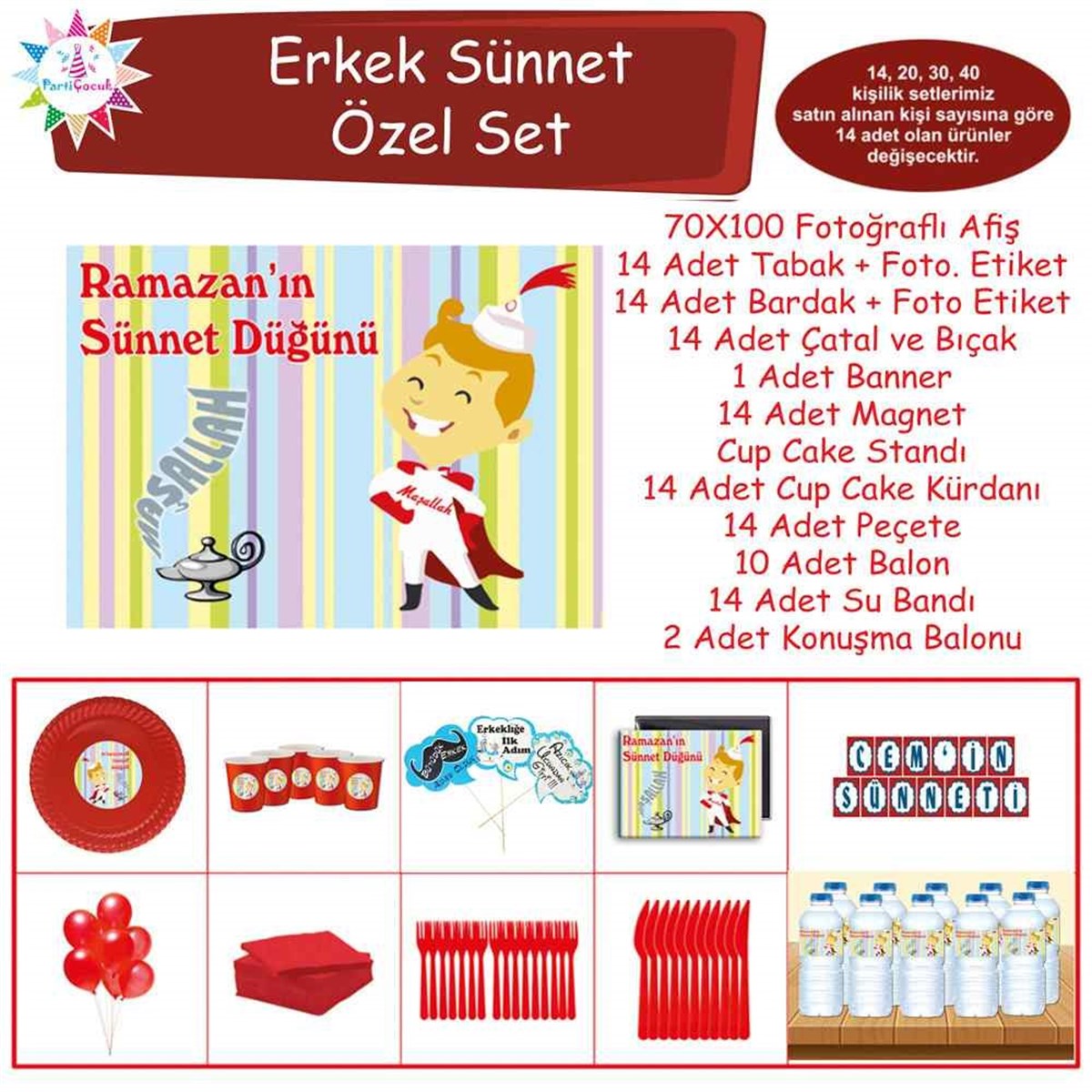 Sünnet Prensi Parti Seti Özel Set 