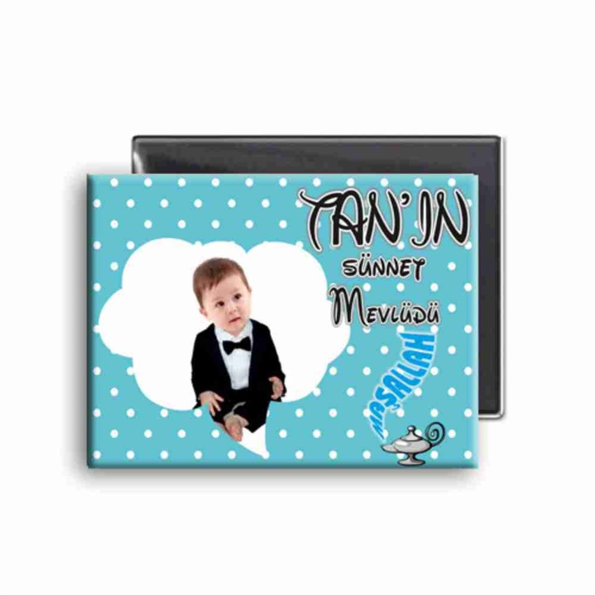 Sünnet Puantiyeli Konuşma Balonu Buzdolabı Magneti 