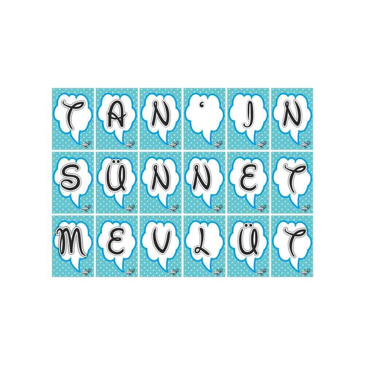 Sünnet Puantiyeli Konuşma Balonu Harf Banner 