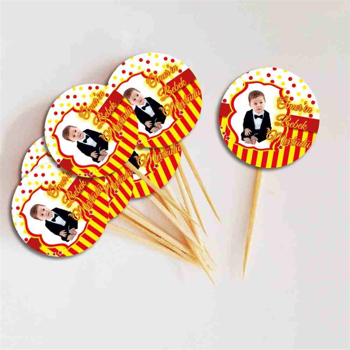 Sünnet Süsleri Galatasaray Sarı Kırmızı Cupcake Kurdanı 