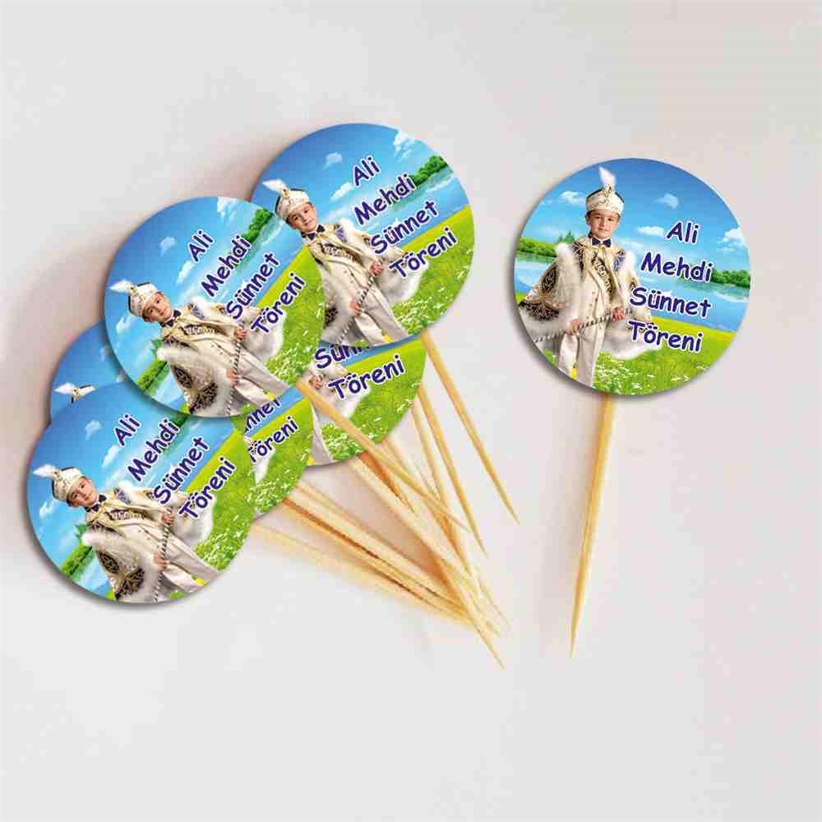 Sünnet Töreni Masa Süslemesi Cupcake Kurdanı 