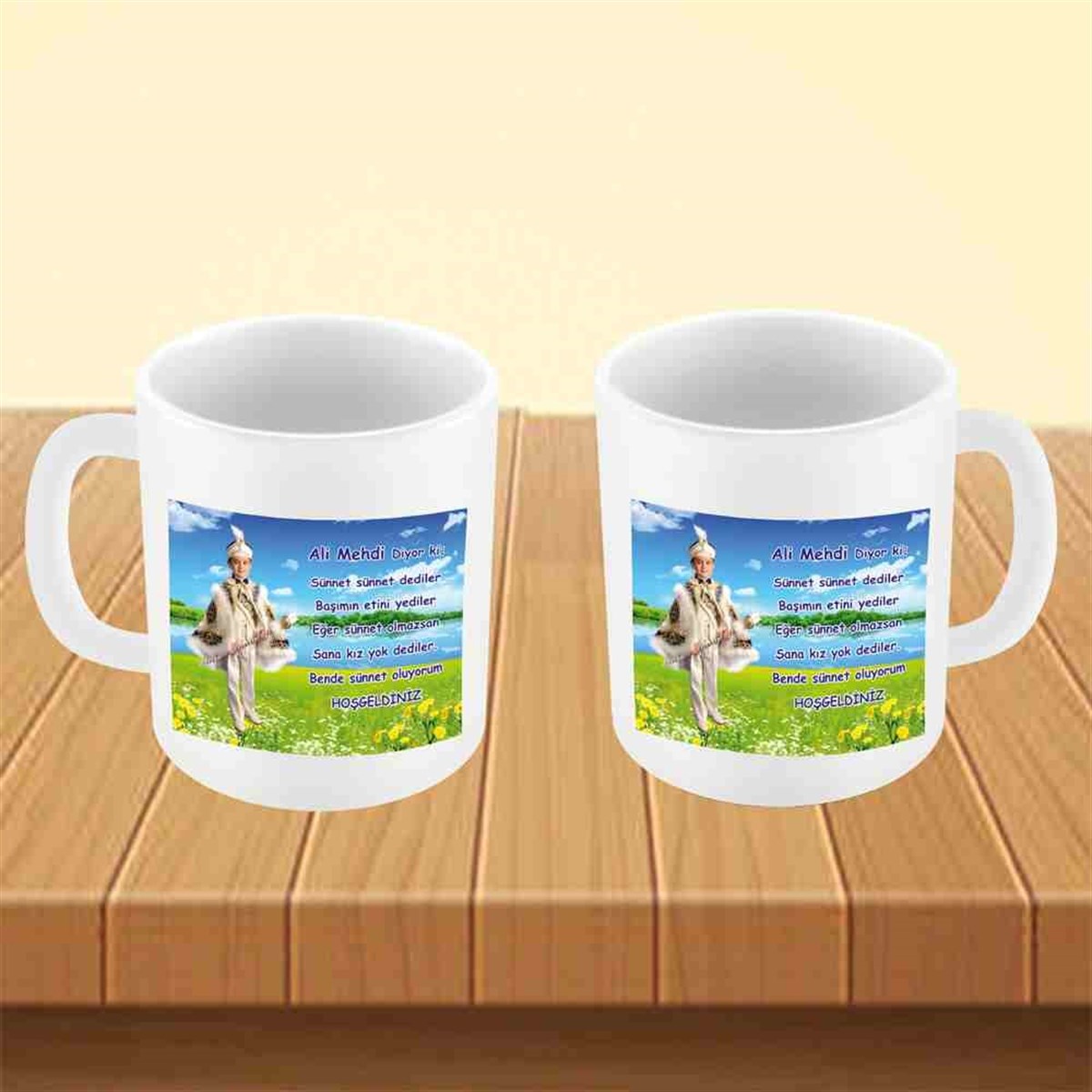 Sünnet Töreni Masa Süslemesi Kupa Bardak Mug 