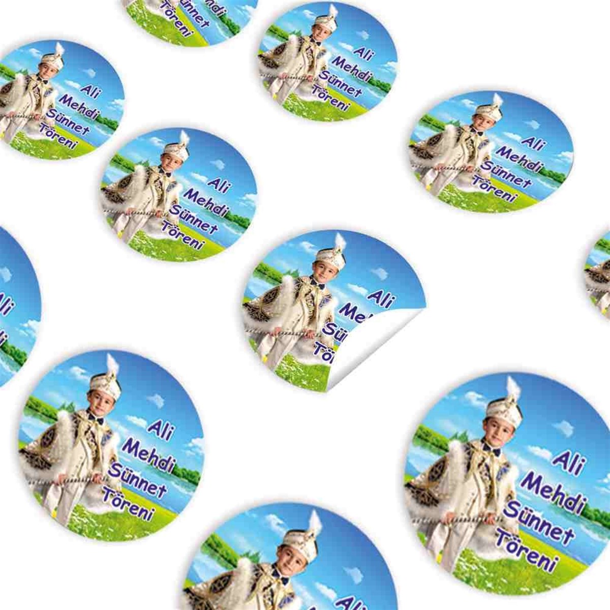 Sünnet Töreni Masa Süslemesi Sticker 30 Adet 