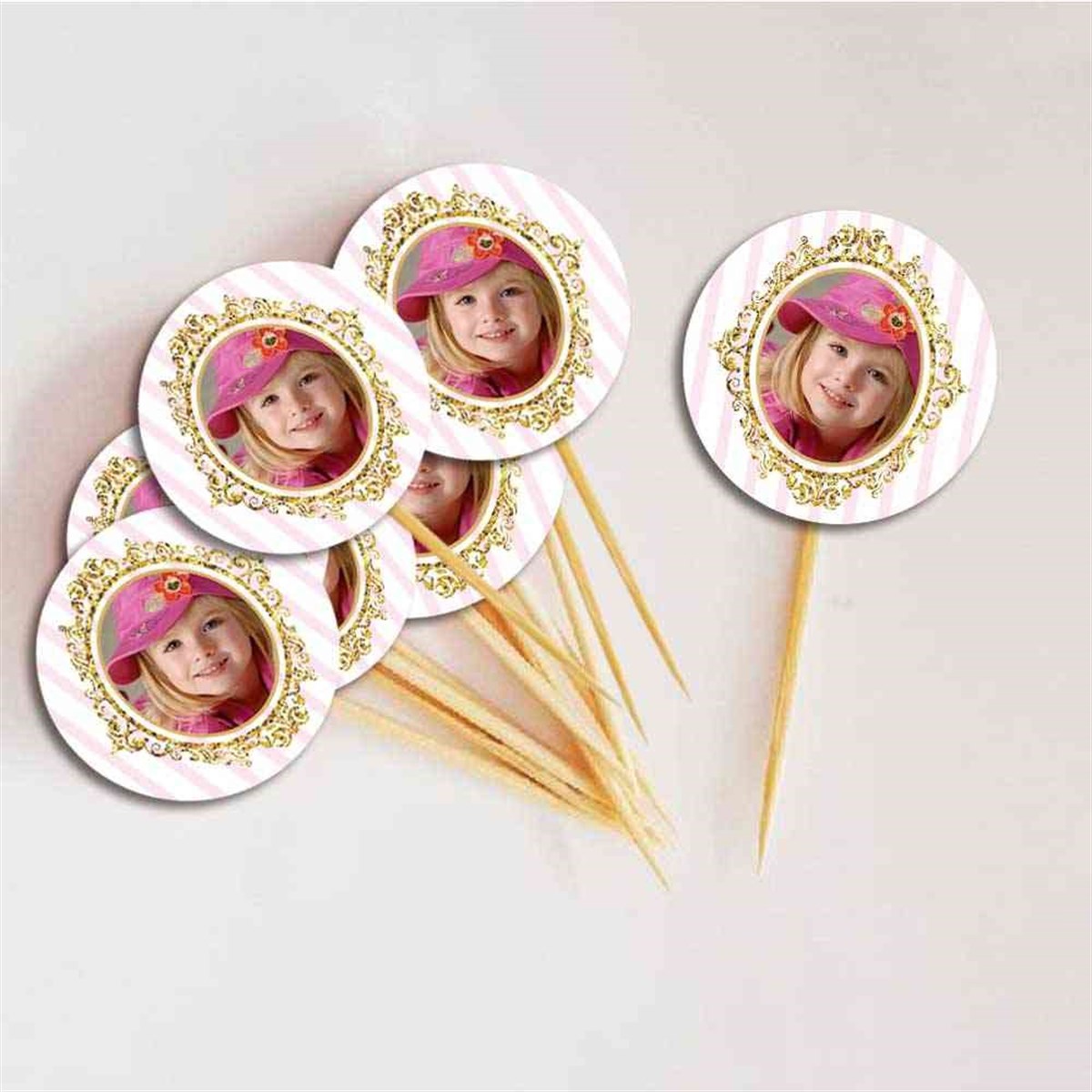 Taçlı Konsepti Kürdan Cupcake 