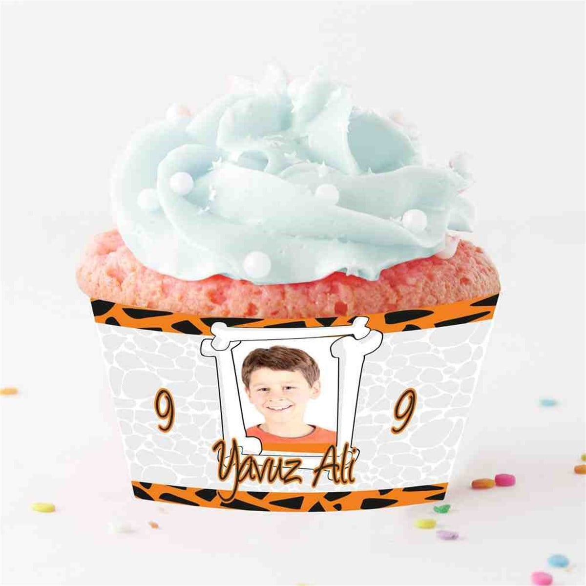 Taş Devri Eski Çağ Cupcake Sargısı 