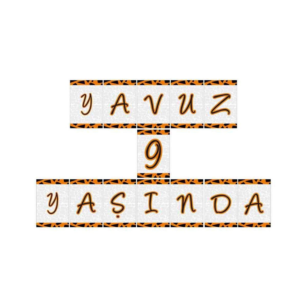 Taş Devri Eski Çağ Konsept Harf Banner 