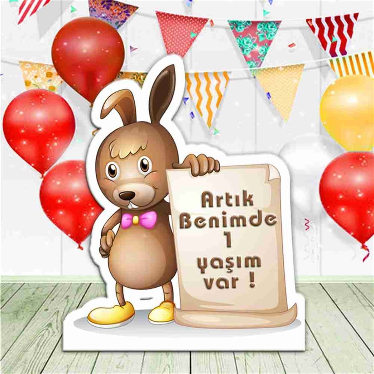 Tavşan Temalı Kapı Süsü 