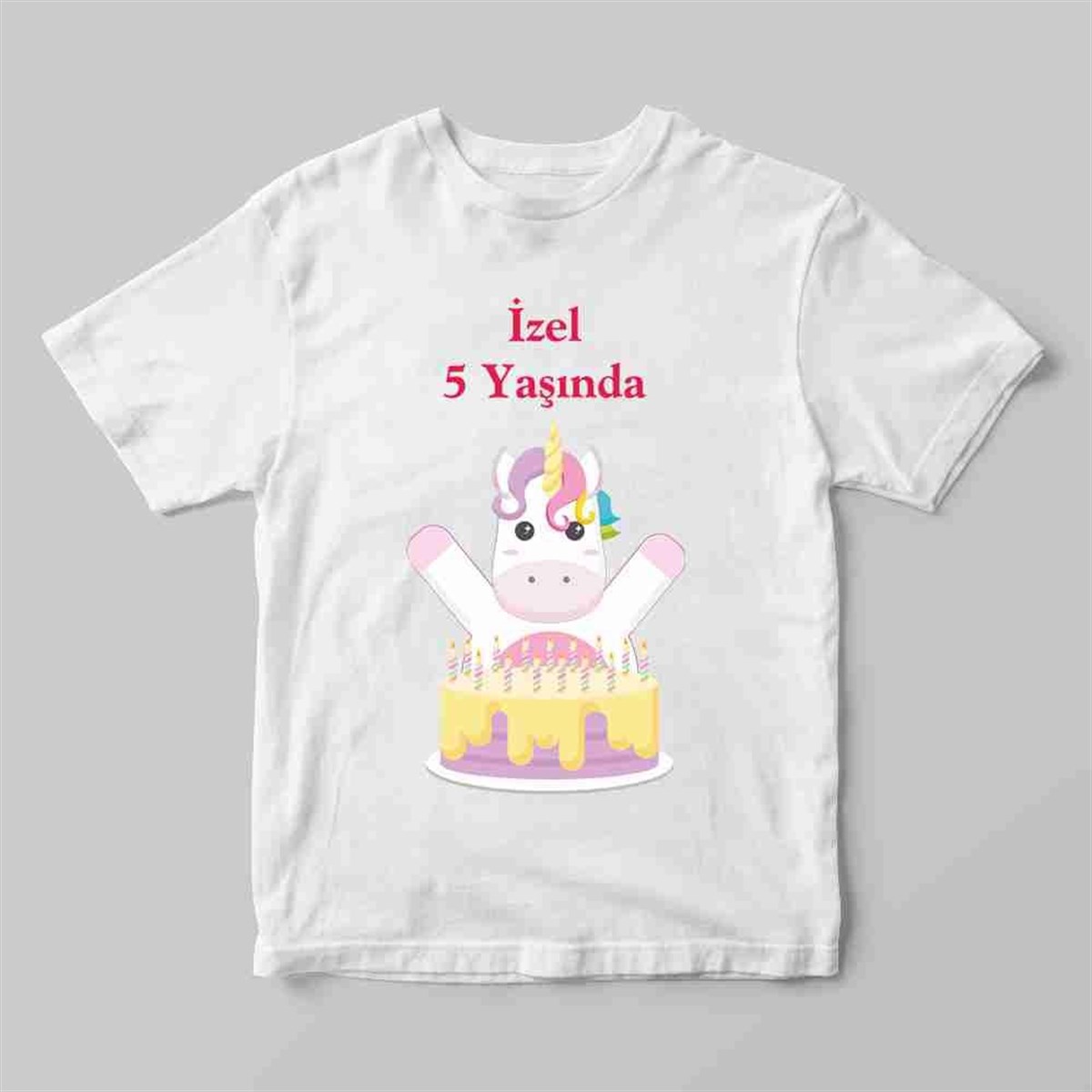 Tek Boynuzlu At Tişört Baskı 