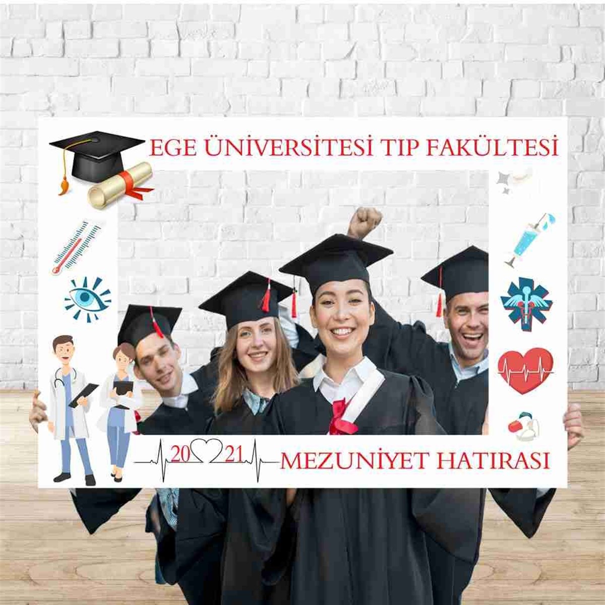 Tıp Fakültesi Mezuniyet Hatıra Fotoğrafı Çekilme 