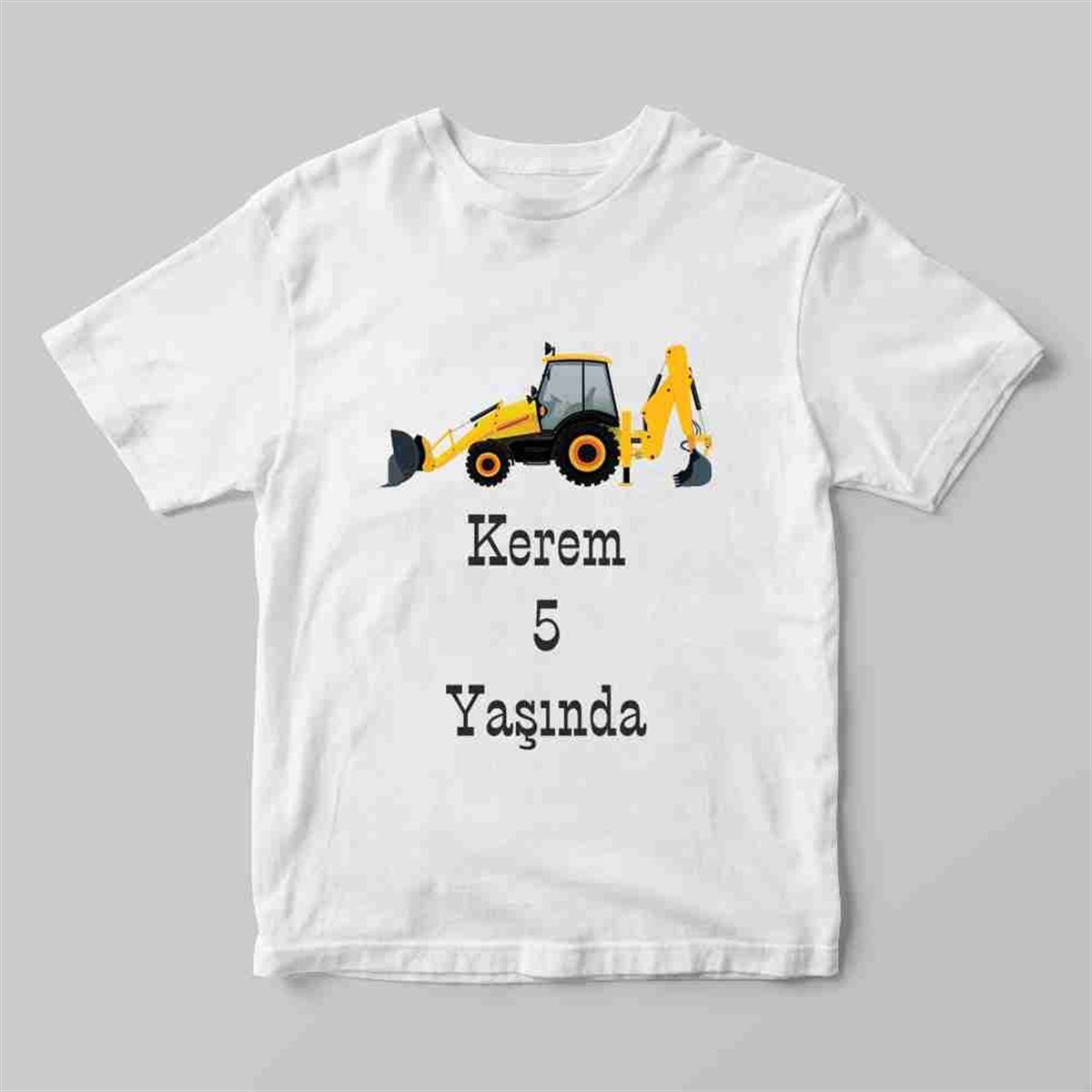 Tişört Baskı İnşaat Temalı 