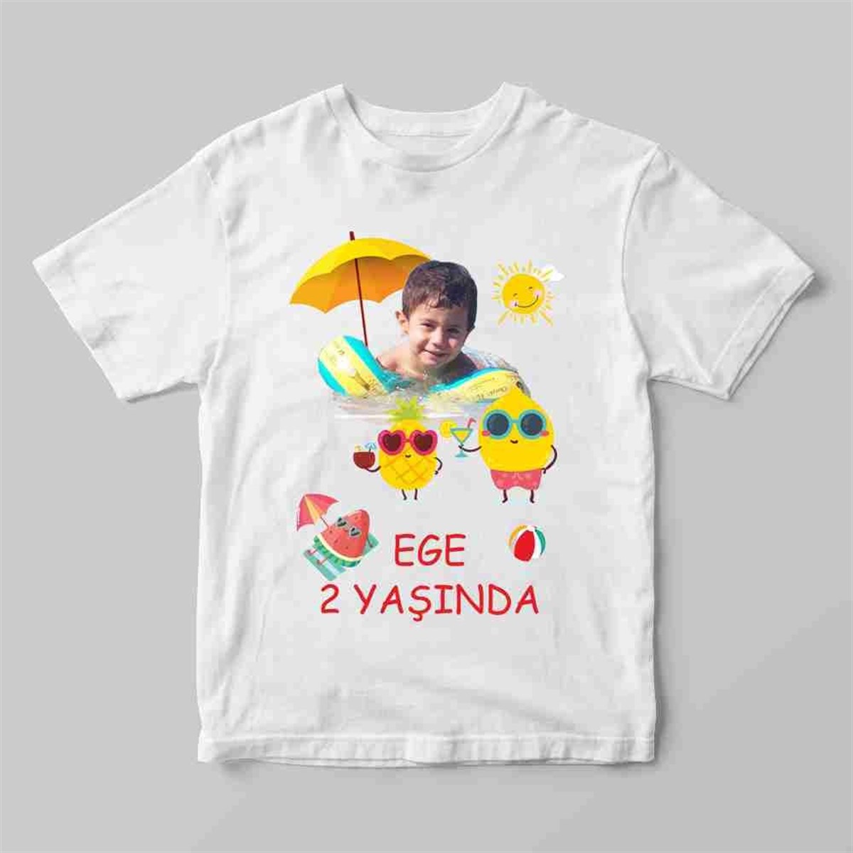 Tişört Baskı Yaz Temalı 