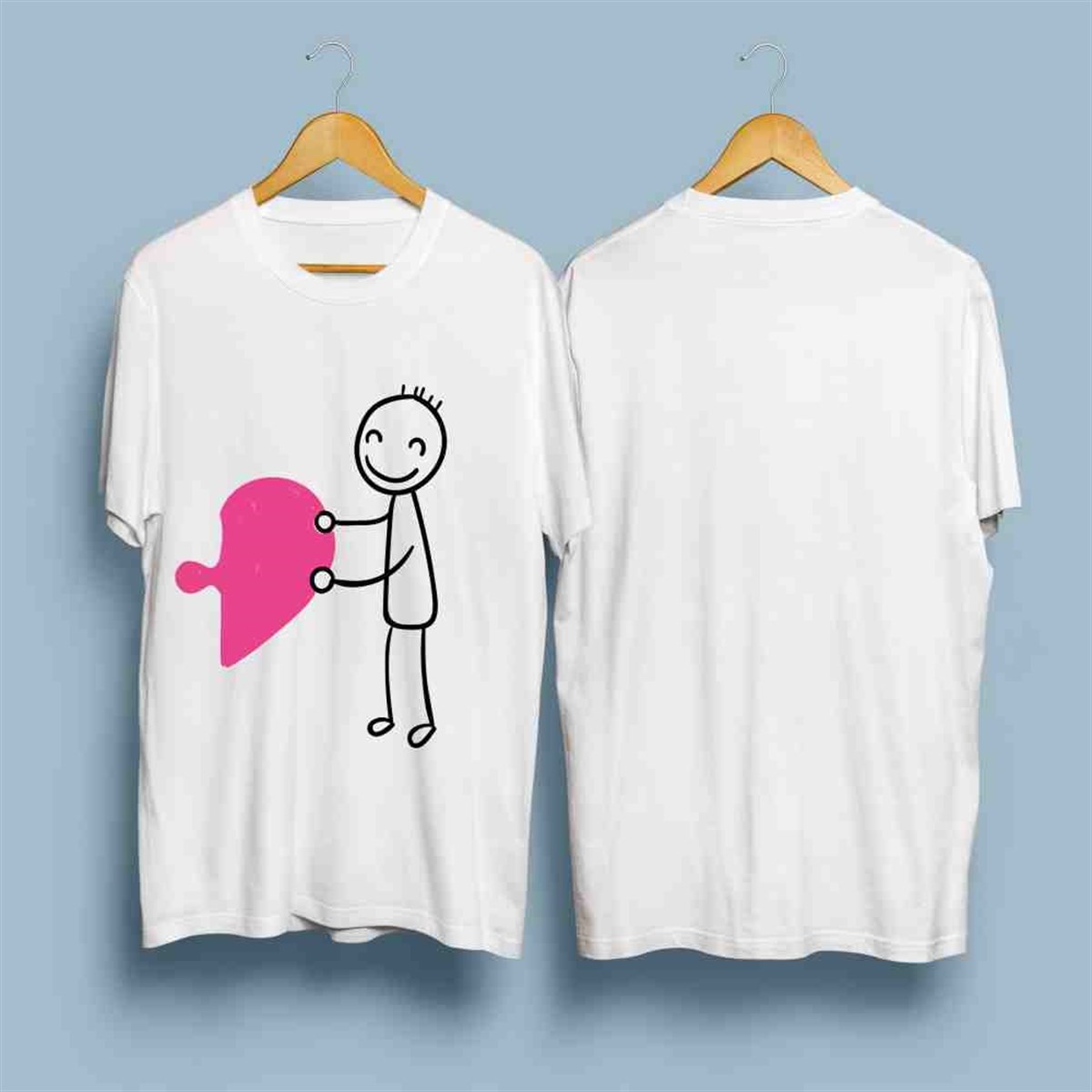 Tişört Kişiye Özel Baskı Aşk 1 Adet 