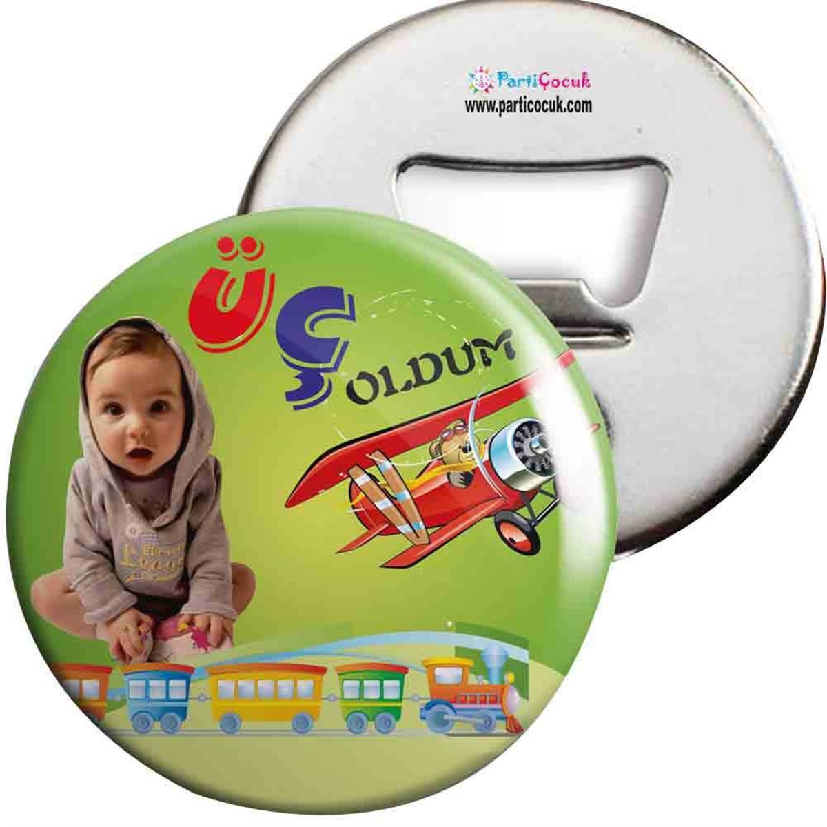 Tren ve Uçak Konsept Açacaklı Magnet Kişiye Özel 