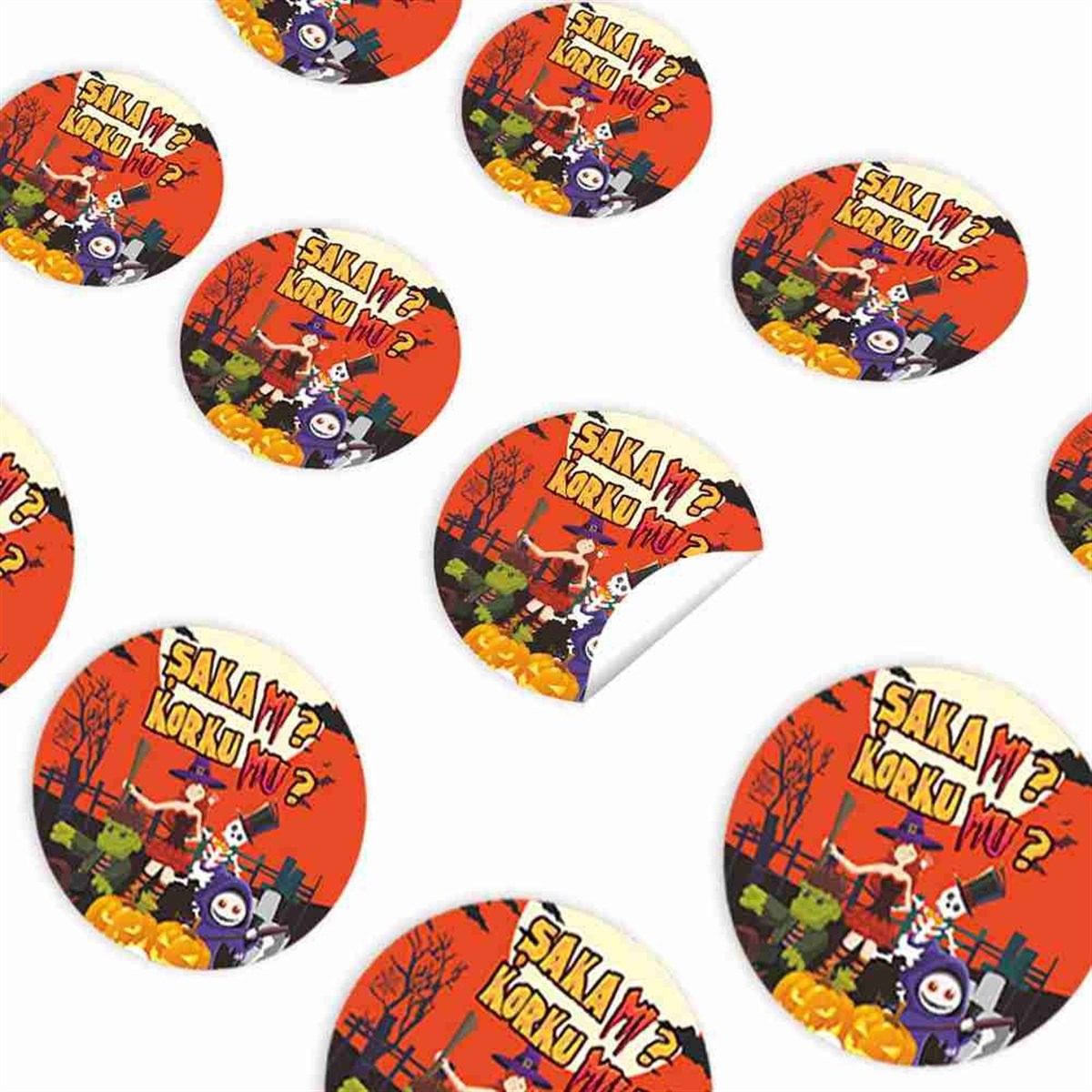 Trick or Treat Halloween Etiket 
