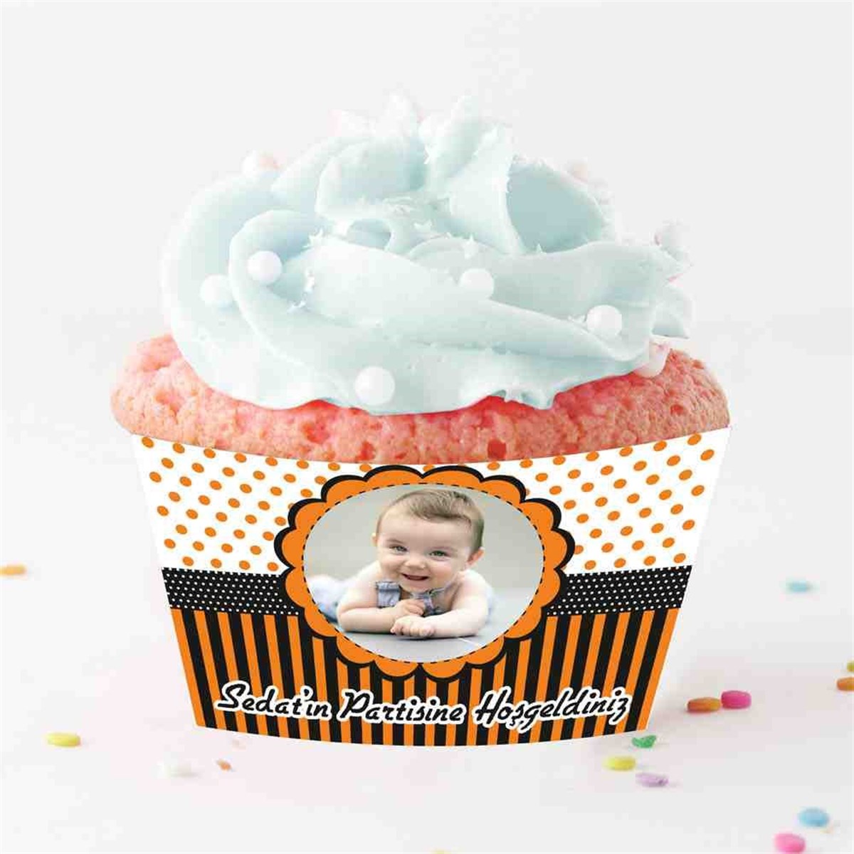 Turuncu Temalı Cupcake Sargısı 