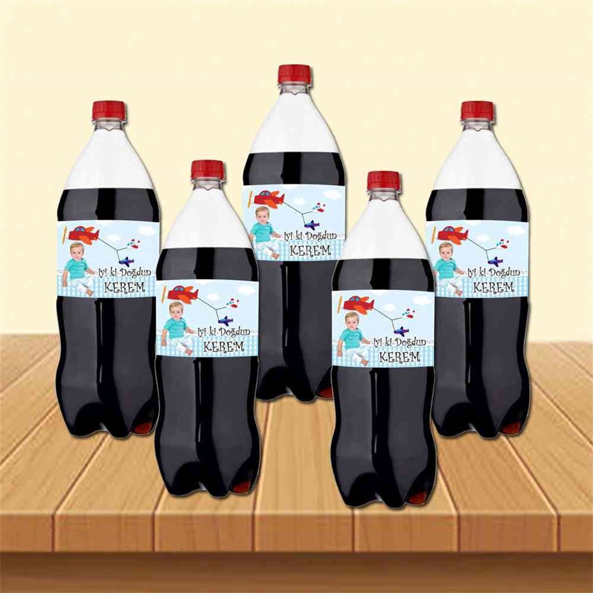 Uçak Temalı Cola Şisesi Bandı    