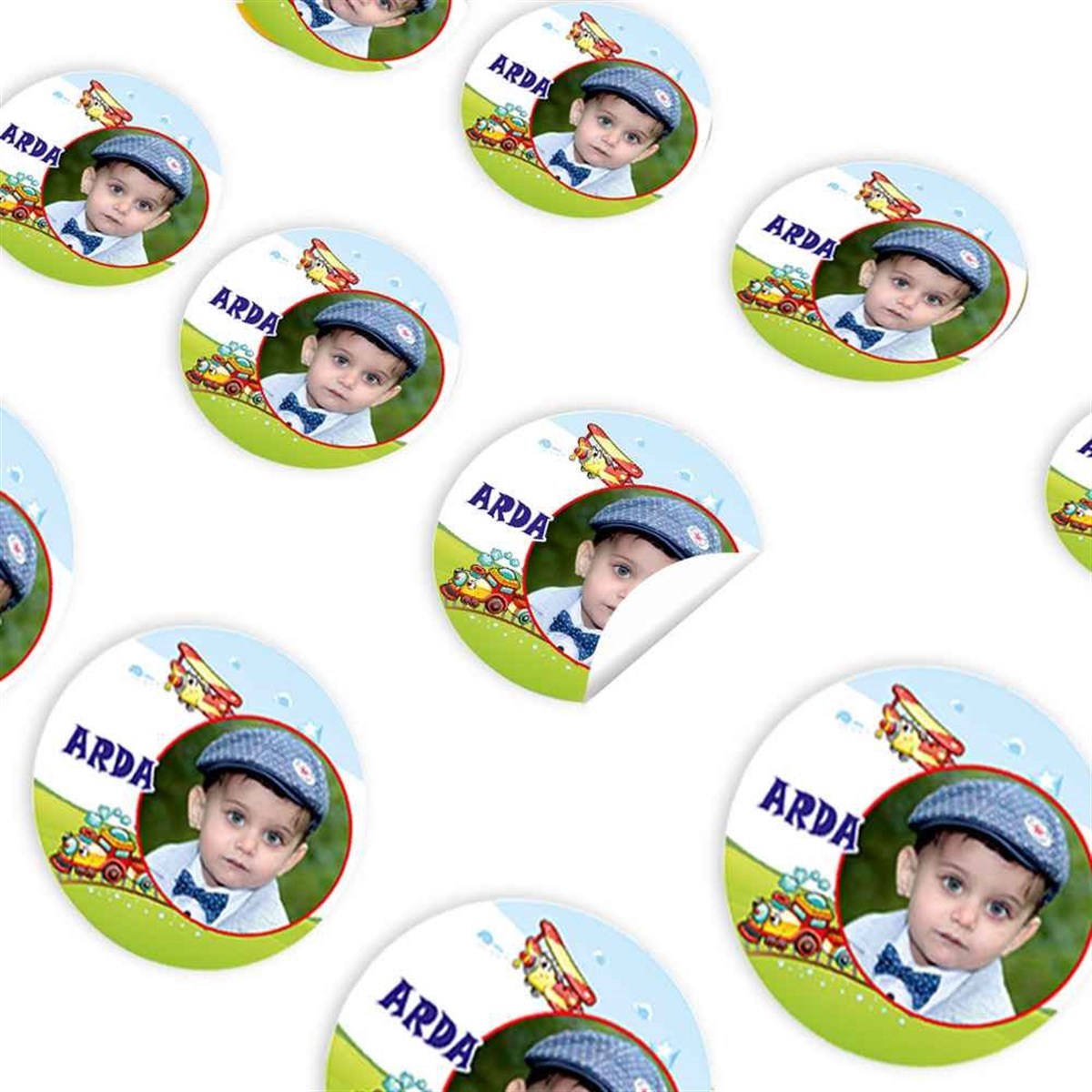 Uçak ve Tren Konsept Sticker 30 Adet 