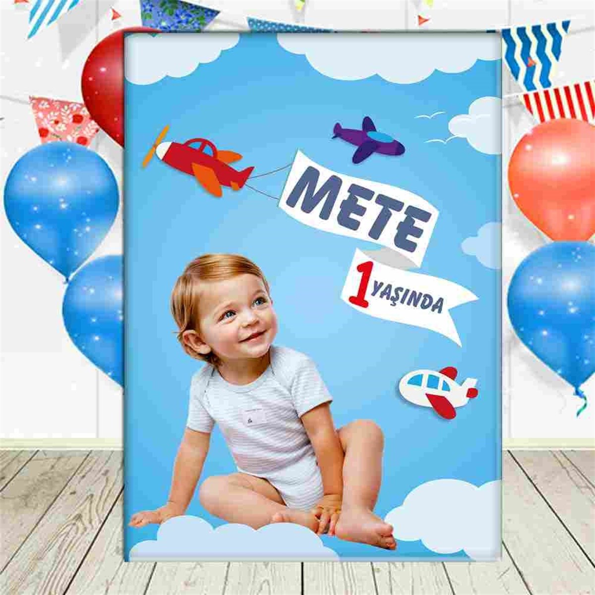 Uçaklar Konsept Ayaklı Pano 