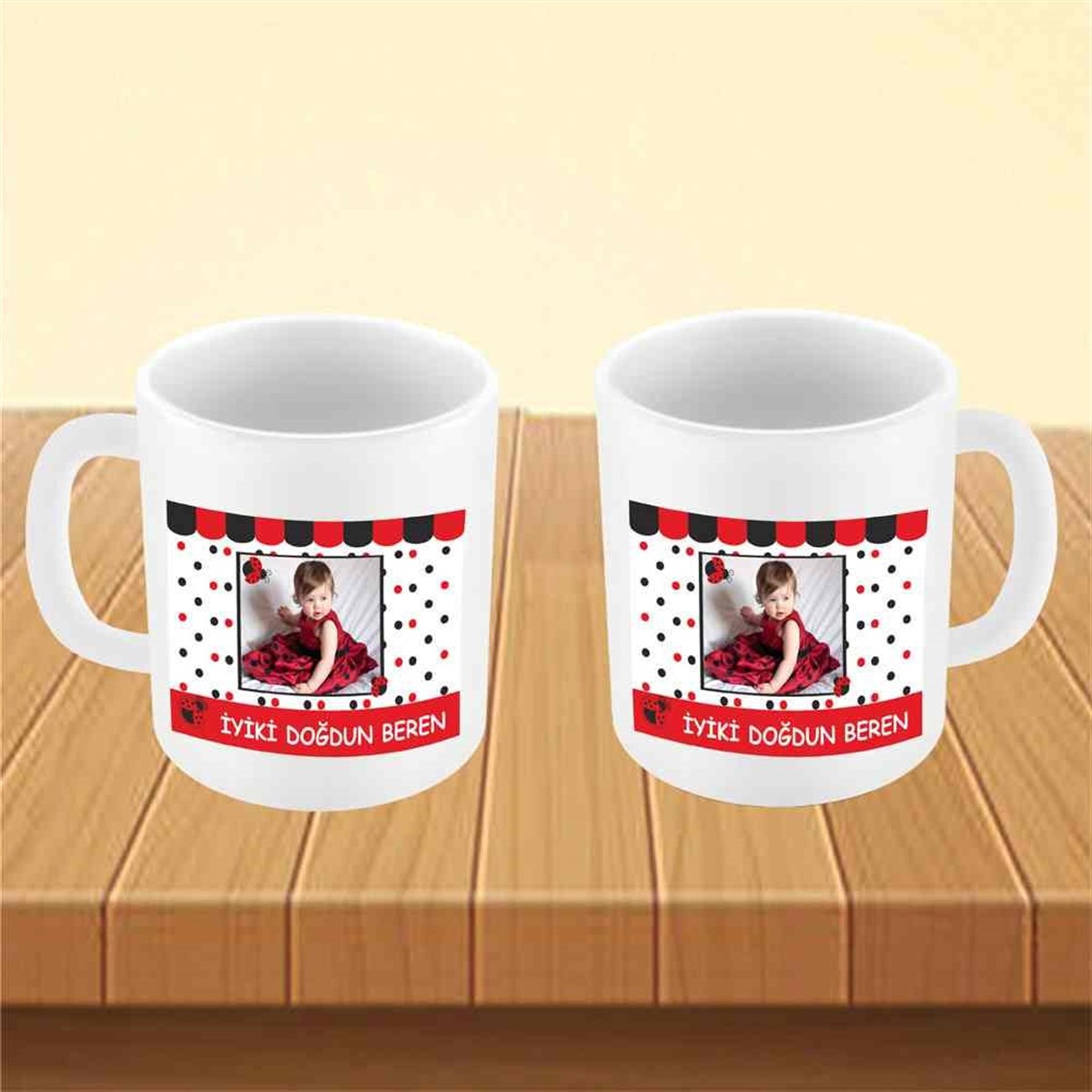 Uğur Böceği Konsept Kupa Bardak Mug  