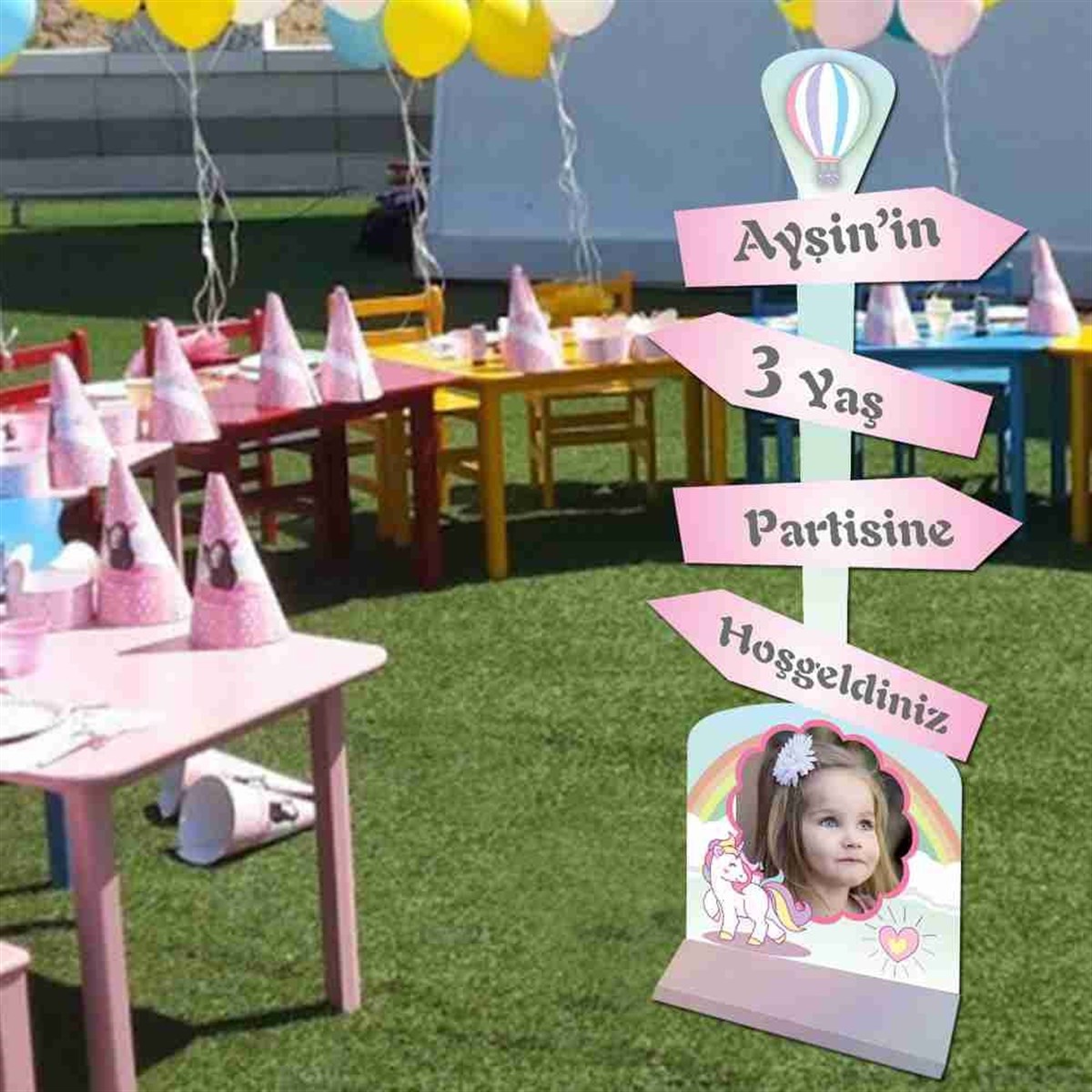 Unicorn Kişiye Özel Oklu Pano 