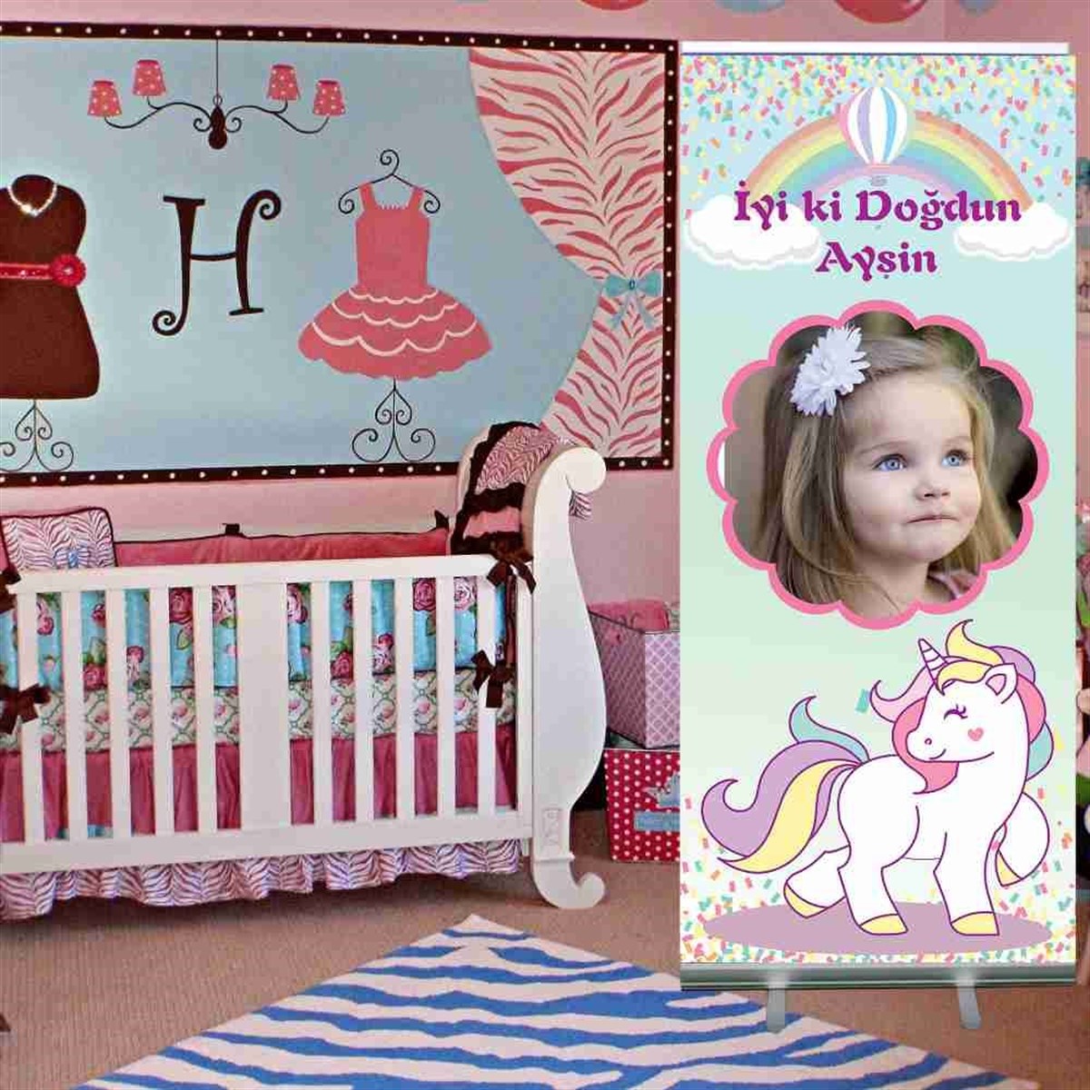 Unicorn Mekanizmalı Rulo Afiş (Roll up ) 
