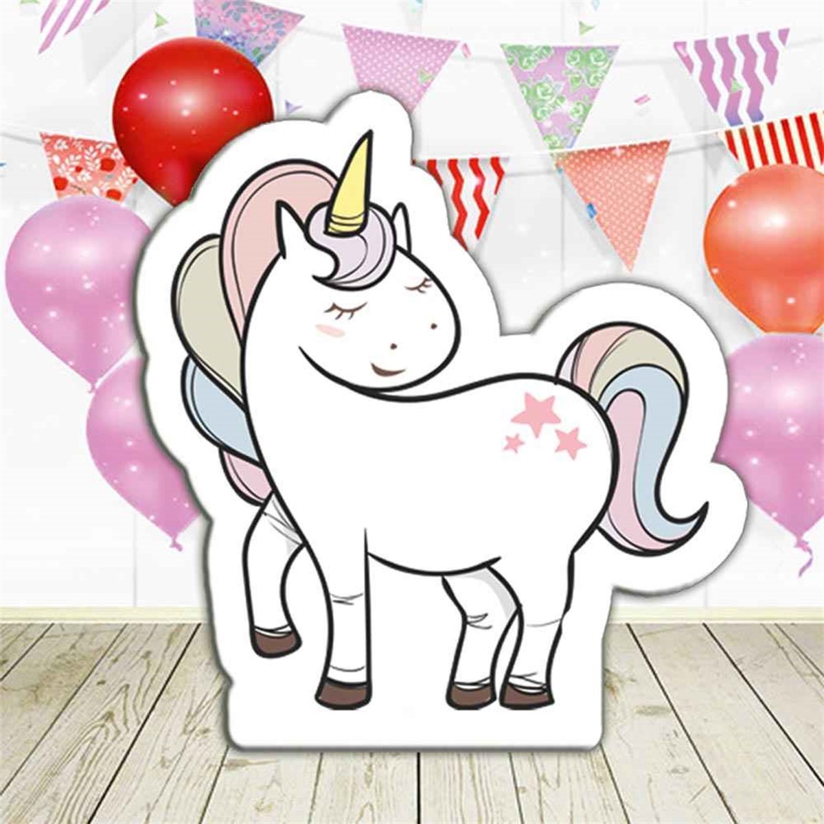Unicorn Tema Şekilli Pano 