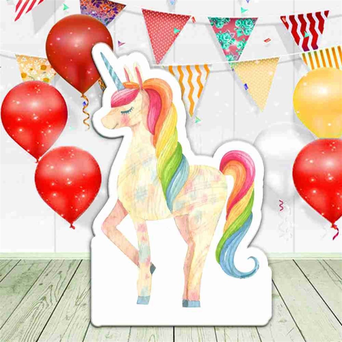 Unicorn Temalı Organizasyon Ayaklı Pano 