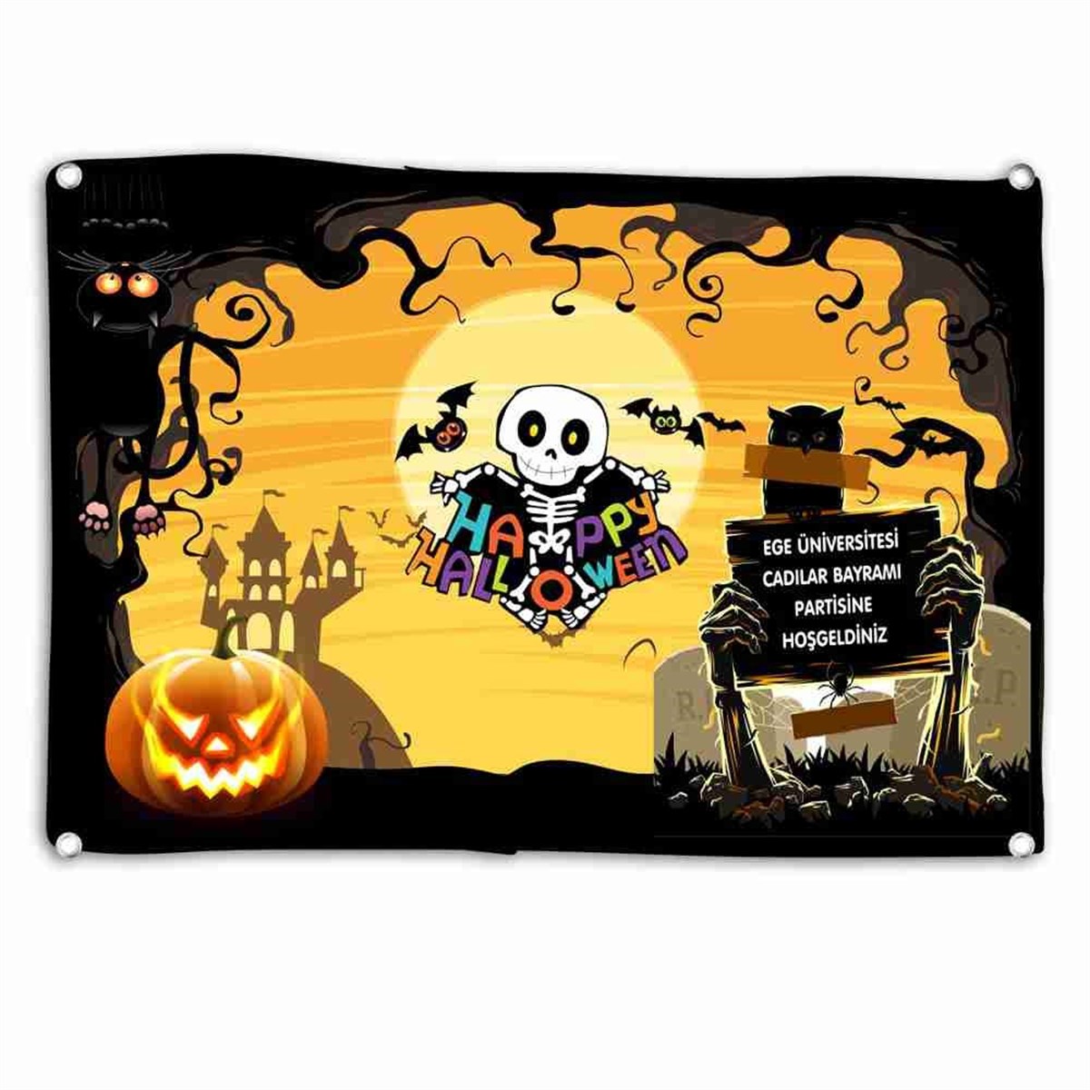 Üniversiteye Özel Halloween Afiş 