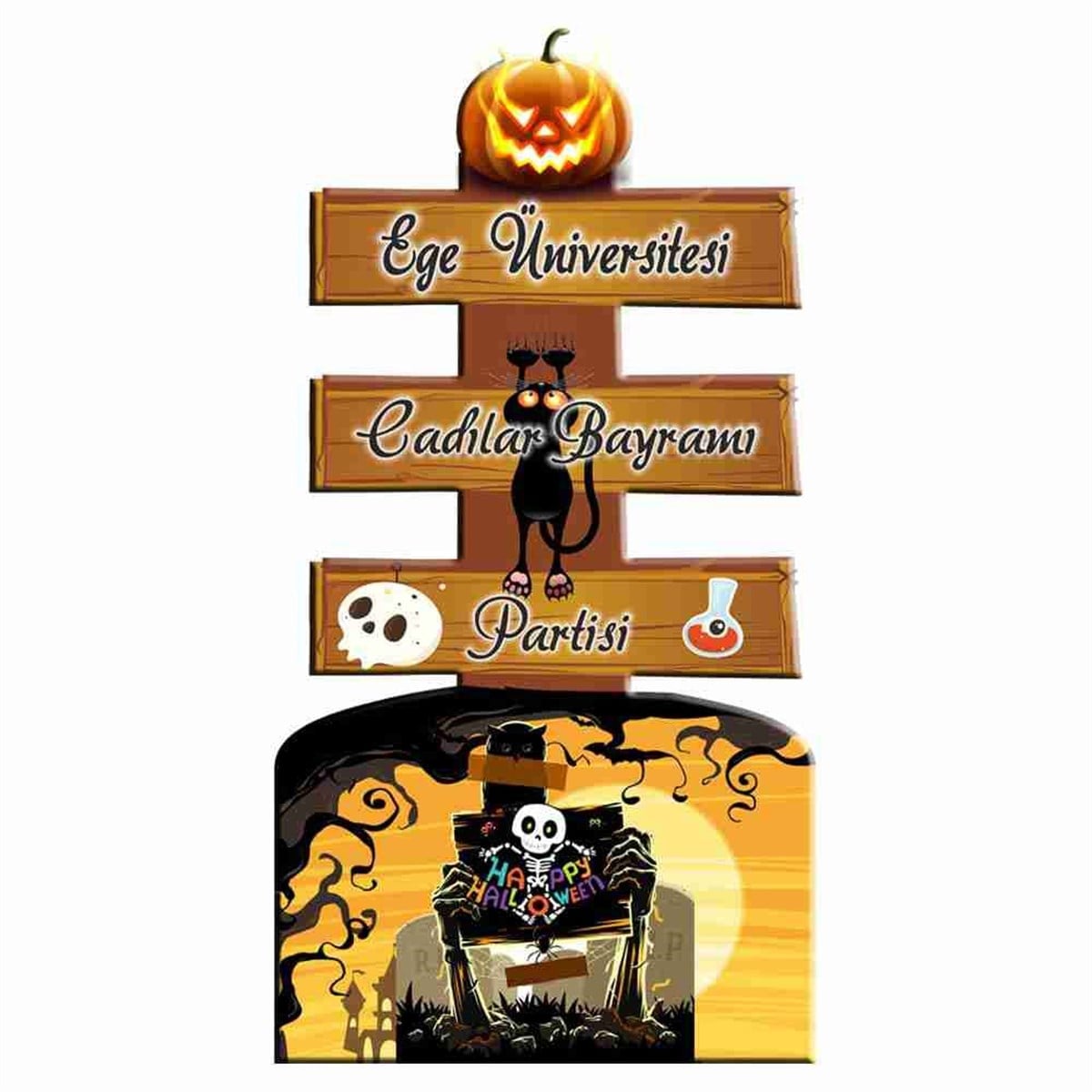 Üniversiteye Özel Halloween Pano 