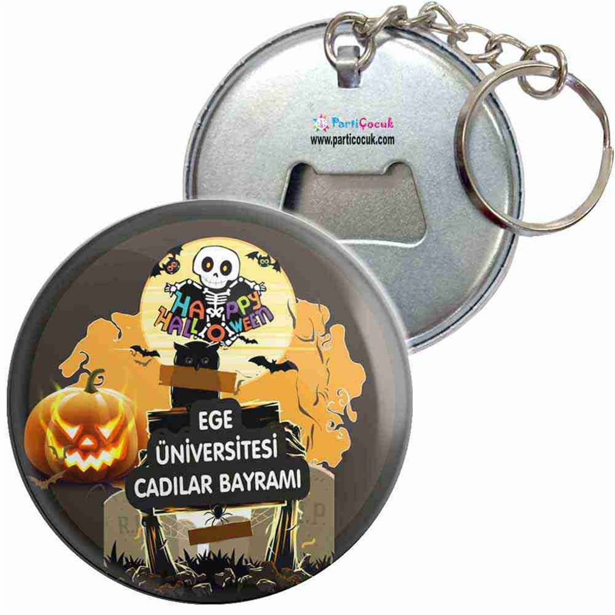 Üniversiteye Özel Halloween Tasarım Anahtarlık 