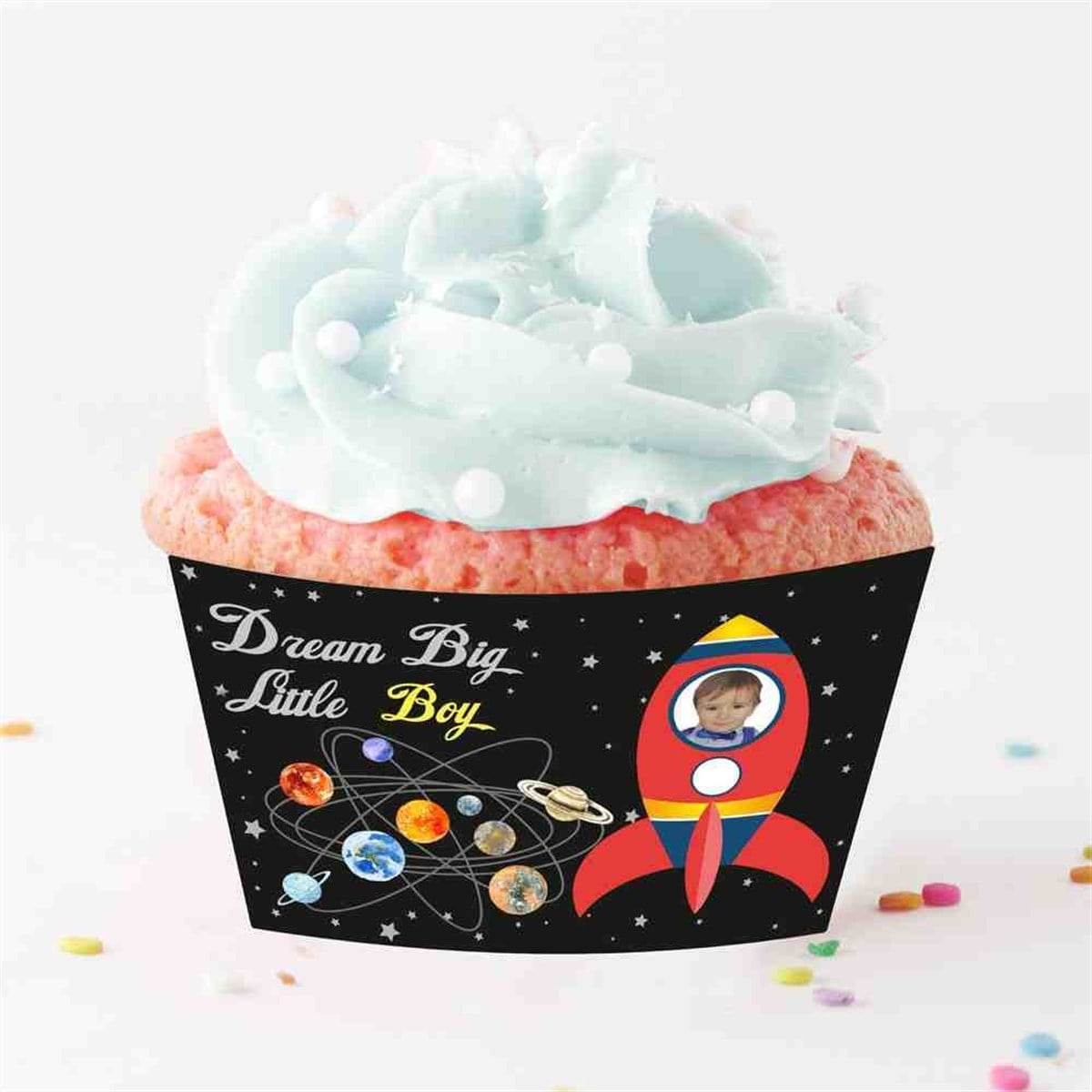 Uzay Mekiği Cupcake Sargısı 